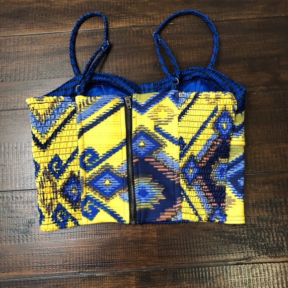 Colorful Xhilaration crop top size small - Picture 2 of 4